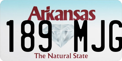 AR license plate 189MJG