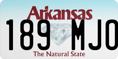 AR license plate 189MJO