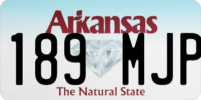 AR license plate 189MJP