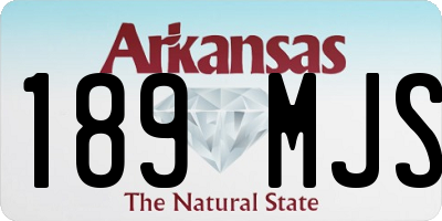 AR license plate 189MJS