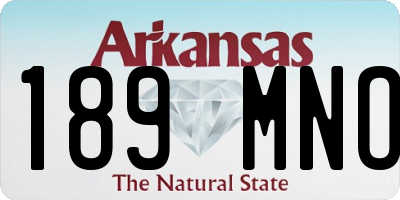 AR license plate 189MNO