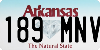 AR license plate 189MNV