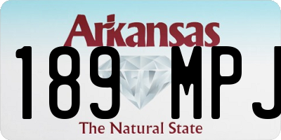 AR license plate 189MPJ