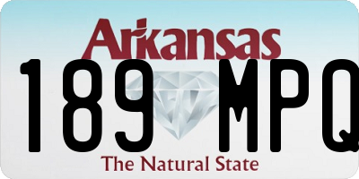 AR license plate 189MPQ