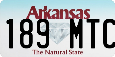 AR license plate 189MTC