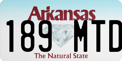AR license plate 189MTD