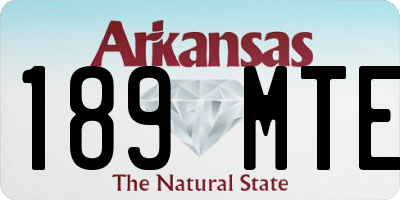 AR license plate 189MTE