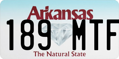 AR license plate 189MTF