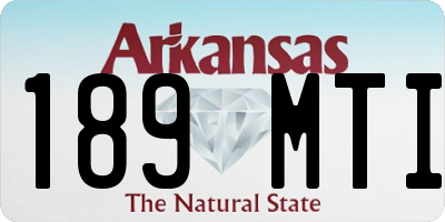 AR license plate 189MTI