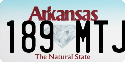 AR license plate 189MTJ