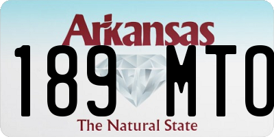 AR license plate 189MTO