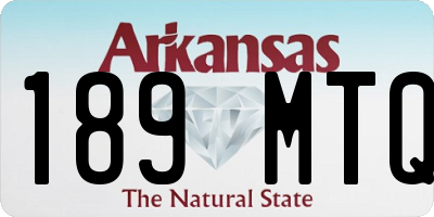 AR license plate 189MTQ
