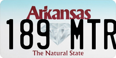 AR license plate 189MTR