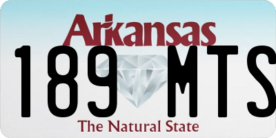 AR license plate 189MTS