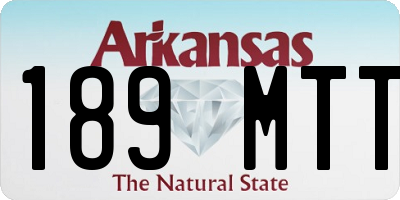 AR license plate 189MTT