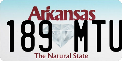AR license plate 189MTU