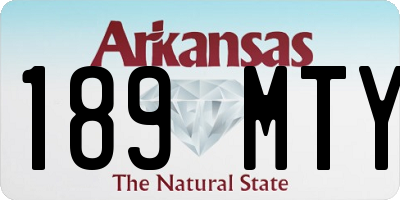 AR license plate 189MTY