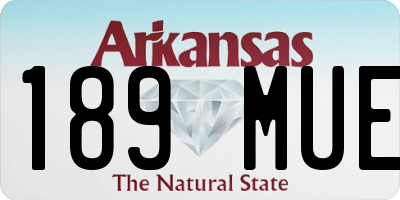 AR license plate 189MUE