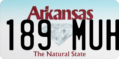 AR license plate 189MUH