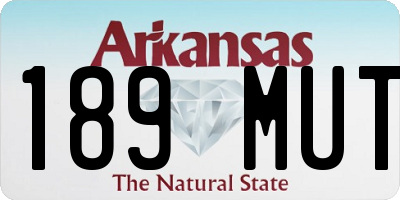 AR license plate 189MUT