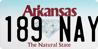AR license plate 189NAY