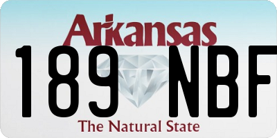 AR license plate 189NBF