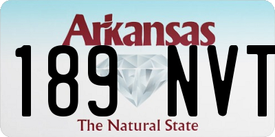 AR license plate 189NVT