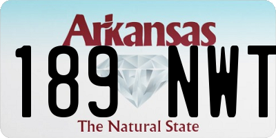 AR license plate 189NWT
