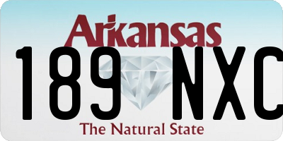 AR license plate 189NXC