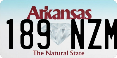 AR license plate 189NZM