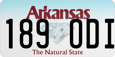 AR license plate 189ODI