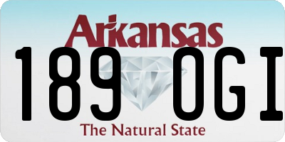 AR license plate 189OGI