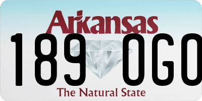 AR license plate 189OGO