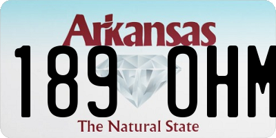 AR license plate 189OHM