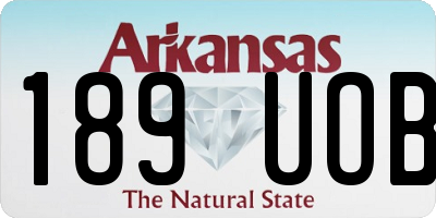 AR license plate 189UOB