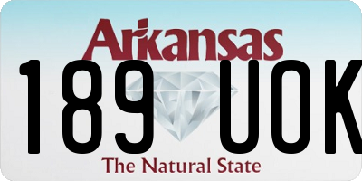 AR license plate 189UOK