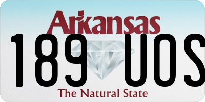 AR license plate 189UOS
