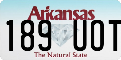 AR license plate 189UOT
