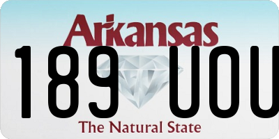 AR license plate 189UOU