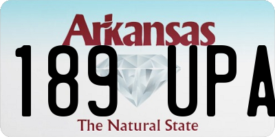 AR license plate 189UPA