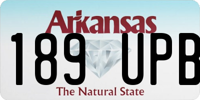 AR license plate 189UPB