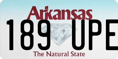 AR license plate 189UPE