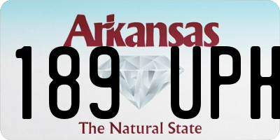 AR license plate 189UPH