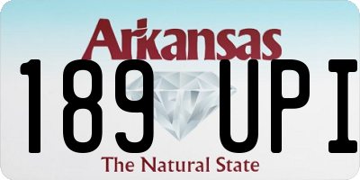 AR license plate 189UPI