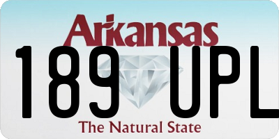 AR license plate 189UPL