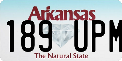 AR license plate 189UPM