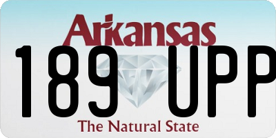 AR license plate 189UPP