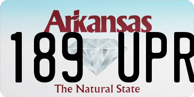 AR license plate 189UPR