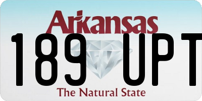 AR license plate 189UPT