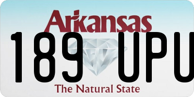 AR license plate 189UPU